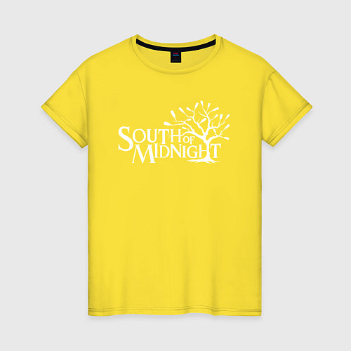 Женская футболка South of midnight logo / Желтый – фото 1