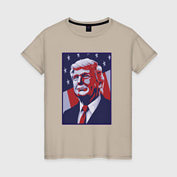 Женская футболка Дональд Трамп