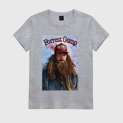 Футболка хлопковая женская Форест Гамп - Том Хэнкс, цвет: меланж
