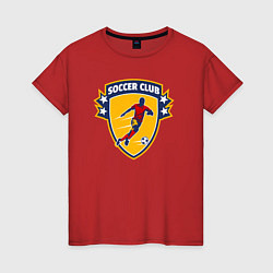 Женская футболка Soccer club