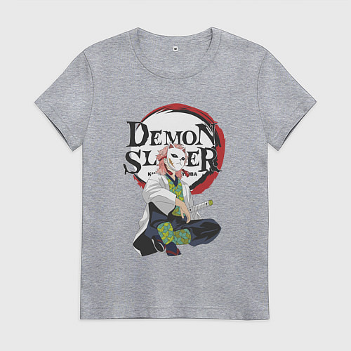 Женская футболка Клинок рассекающий демонов Сабито / Меланж – фото 1