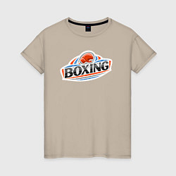 Женская футболка Boxing team