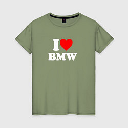 Женская футболка I love my BMW