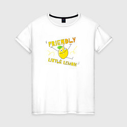 Женская футболка Friendly little lemon