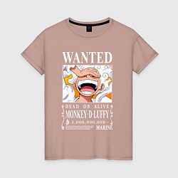 Женская футболка Monkey D Luffy - wanted