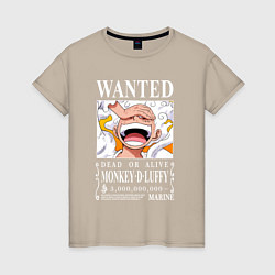 Женская футболка Monkey D Luffy - wanted