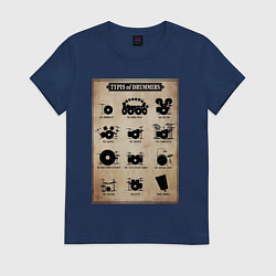 Женская футболка Барабанщик барабаны