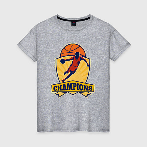 Женская футболка Champion basketball / Меланж – фото 1