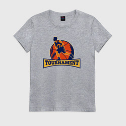 Женская футболка Турнир по баскету