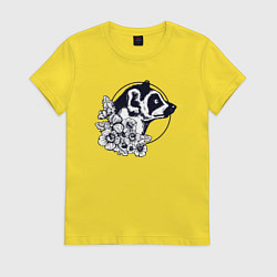 Женская футболка Лемур в цветах