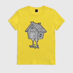 Женская футболка Избушка на курьих ножках