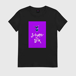 Футболка хлопковая женская J-hope in the box - K-pop, цвет: черный
