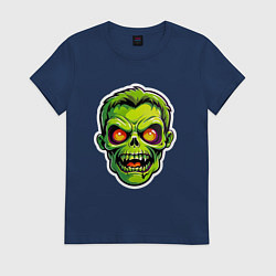 Женская футболка Голова зомби
