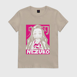 Женская футболка Клинок рассекающий демонов Незуко Nezuko