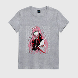 Женская футболка Darling in the FranXX Милый из Франкса