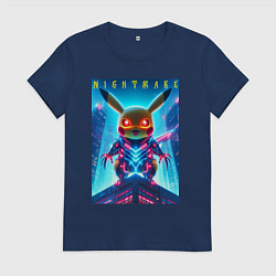 Женская футболка Cyber Pikachu - nightmare