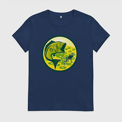 Женская футболка Рыбка и лягушка