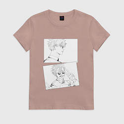 Женская футболка Эмоции Сатору Годжо - Магическая битва