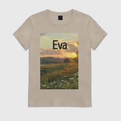 Женская футболка Eva поле золотое