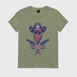 Женская футболка Ковбой гангстер