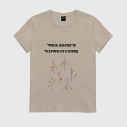 Женская футболка Уровень ленькоцитов