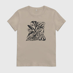 Женская футболка Гармоничные линии природы