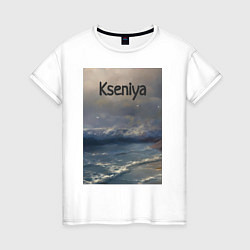 Женская футболка Kseniya волны