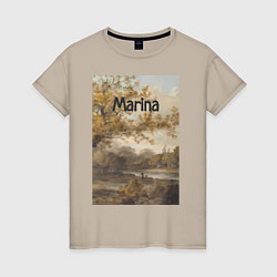 Женская футболка Marina осень