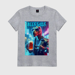 Женская футболка Cyber cool dude Dino - ai art fantasy