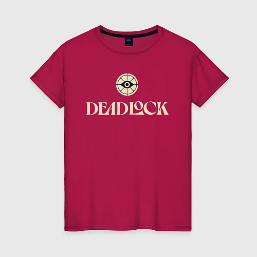 Женская футболка Deadlock logo / Маджента – фото 1