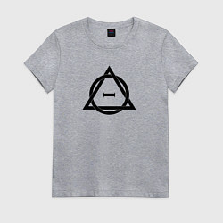 Женская футболка Символика квадроберов черная