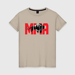 Женская футболка MMA пантера