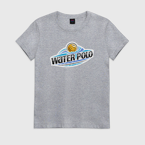 Женская футболка Water polo sport / Меланж – фото 1