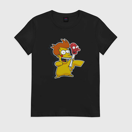 Женская футболка Фрайчу / Черный – фото 1