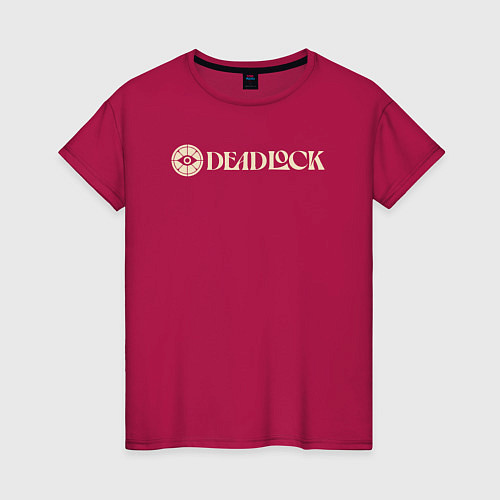 Женская футболка Deadlock original logo / Маджента – фото 1