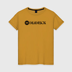 Женская футболка Deadlock white logo