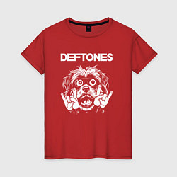 Женская футболка Deftones rock dog