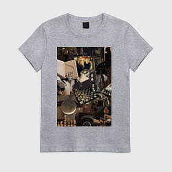 Женская футболка Шахматы коллаж