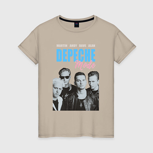 Женская футболка Depeche Mode Vintage / Миндальный – фото 1