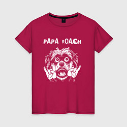 Женская футболка Papa Roach rock dog