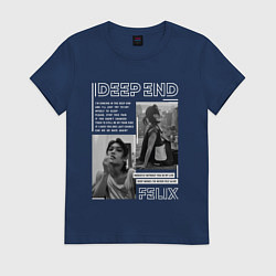 Женская футболка Stray kids Deep end Felix