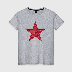 Женская футболка USSR red star