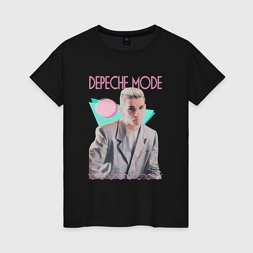 Женская футболка Depeche Mode 80s Dave / Черный – фото 1