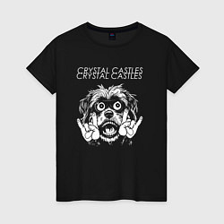 Женская футболка Crystal Castles rock dog