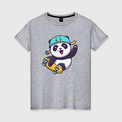 Женская футболка Skater panda