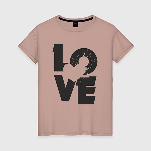 Женская футболка Splash love / Пыльно-розовый – фото 1