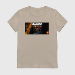 Футболка хлопковая женская Deadlock Infernus, цвет: миндальный