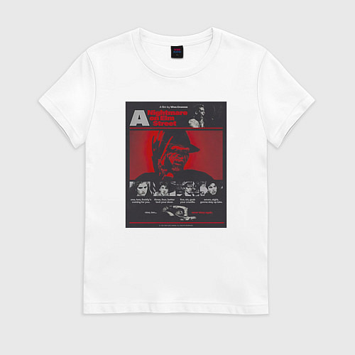 Женская футболка Кошмар на улице Вязов / Белый – фото 1
