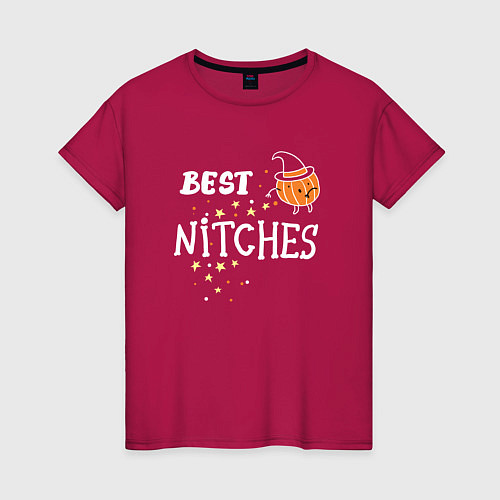 Женская футболка Best nitches / Маджента – фото 1