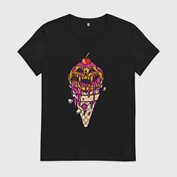 Женская футболка Страшное мороженое